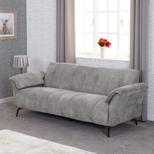 Amalfi 3 & 2 Seater Sofa Set in Grey fabric