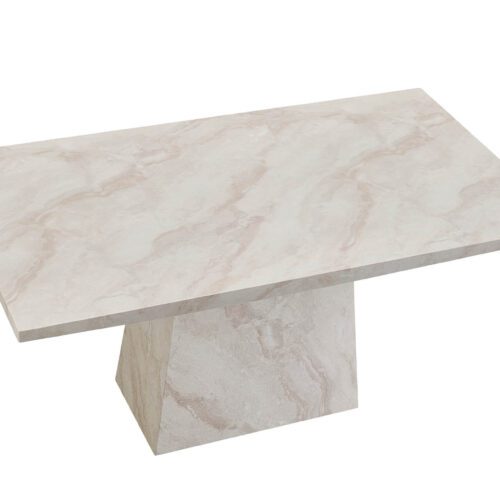 Apollo 160cm Marble Dining Table & 6 Apollo Chairs in Beige