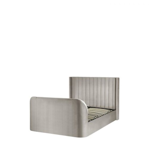Clara King Size Side Lift Ottoman Tv Bed - Light Grey