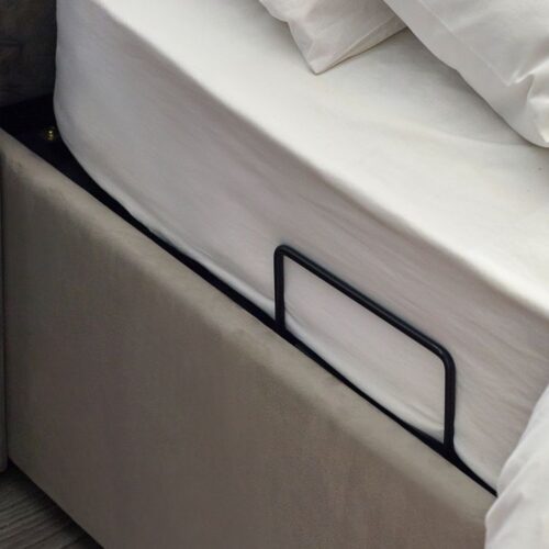 Clara King Size Side Lift Ottoman Tv Bed - Light Grey