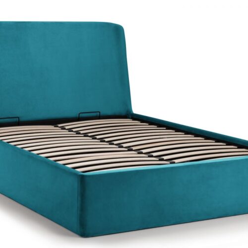 Frida King Size Storage Ottoman Bed - Teal