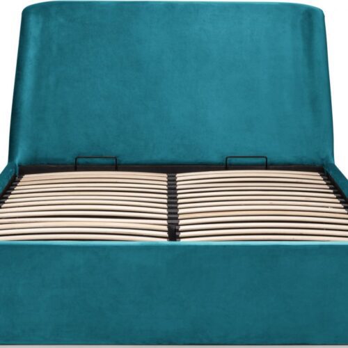 Frida King Size Storage Ottoman Bed - Teal