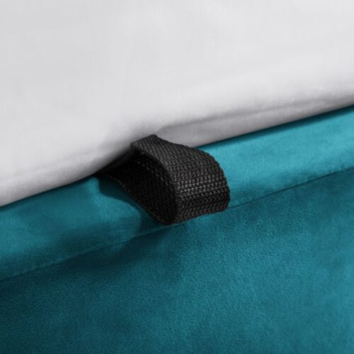 Frida King Size Storage Ottoman Bed - Teal
